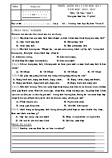 Đề kiểm tra cuối học kì I Tin học 5 - Năm học 2022-2023 - Trường Tiểu học Thị trấn Vôi số 2 (Có đáp án + Ma trận)