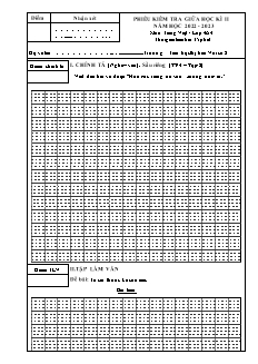 Đề kiểm tra giữa học kì II môn Tiếng Việt 4 (Viết) - Năm học 2022-2023 - Trường Tiểu học Thị trấn Vôi só 2 (Có đáp án + Ma trận)