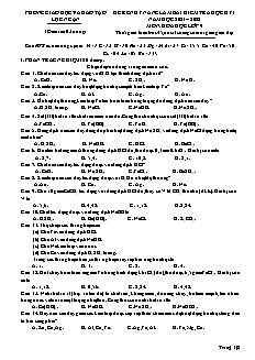 Đề rèn kĩ năng học kì I Hóa học 9 - Năm học 2021-2022 - PGD Lục Ngạn (Có đáp án)