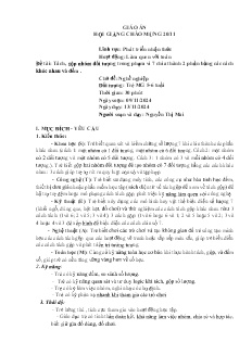 Giáo án Mầm non Lớp Lá - Chủ đề: Nghề nghiệp - Đề tài: Tách, gộp nhóm đối tượng trong phạm vi 7 chia thành 2 phần bằng các cách khác nhau và đếm - Năm học 2024-2025 - Nguyễn Thị Mai