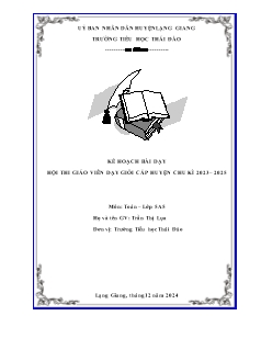 Giáo án Toán 5 - Bài 41: Tìm tỉ số phần trăm của hai số (Tiết 1) - Năm học 2024-2025 - Trần Thị Lụa