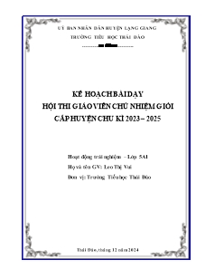 Kế hoạch bài dạy Tự nhiên xã hội 3 - Bài 12: Các bộ phận của thực vật và chức năng của chúng (Tiết 1) - Năm học 2024-2025 - Leo Thị Vui