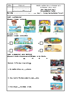 Ma trận Đề kiểm tra cuối học kì I Tiếng Anh 5 - Năm học 2022-2023 - Trường Tiểu học Thị trấn Vôi số 2 (Có đáp án + File nghe)