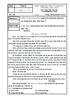 Ma trận đề kiểm tra cuối học kì I Tiếng Việt 4 (Đọc) - Năm học 2022-2023 - Trường Tiểu học Thị trấn Vôi số 2