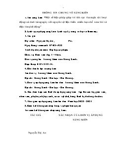 Một số biện pháp giúp trẻ tích cực tham gia các hoạt động vui chơi hàng ngày với nguyên vật liệu thiên nhiên hạn chế xem tivi và điện thoại di động