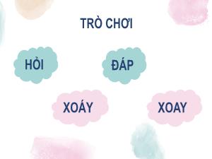 Slide Powerpoint Trò chơi Hỏi xoáy đáp xoay